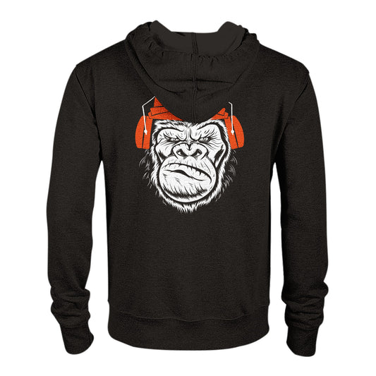 Black Classic Unisex Zip Hoodie
