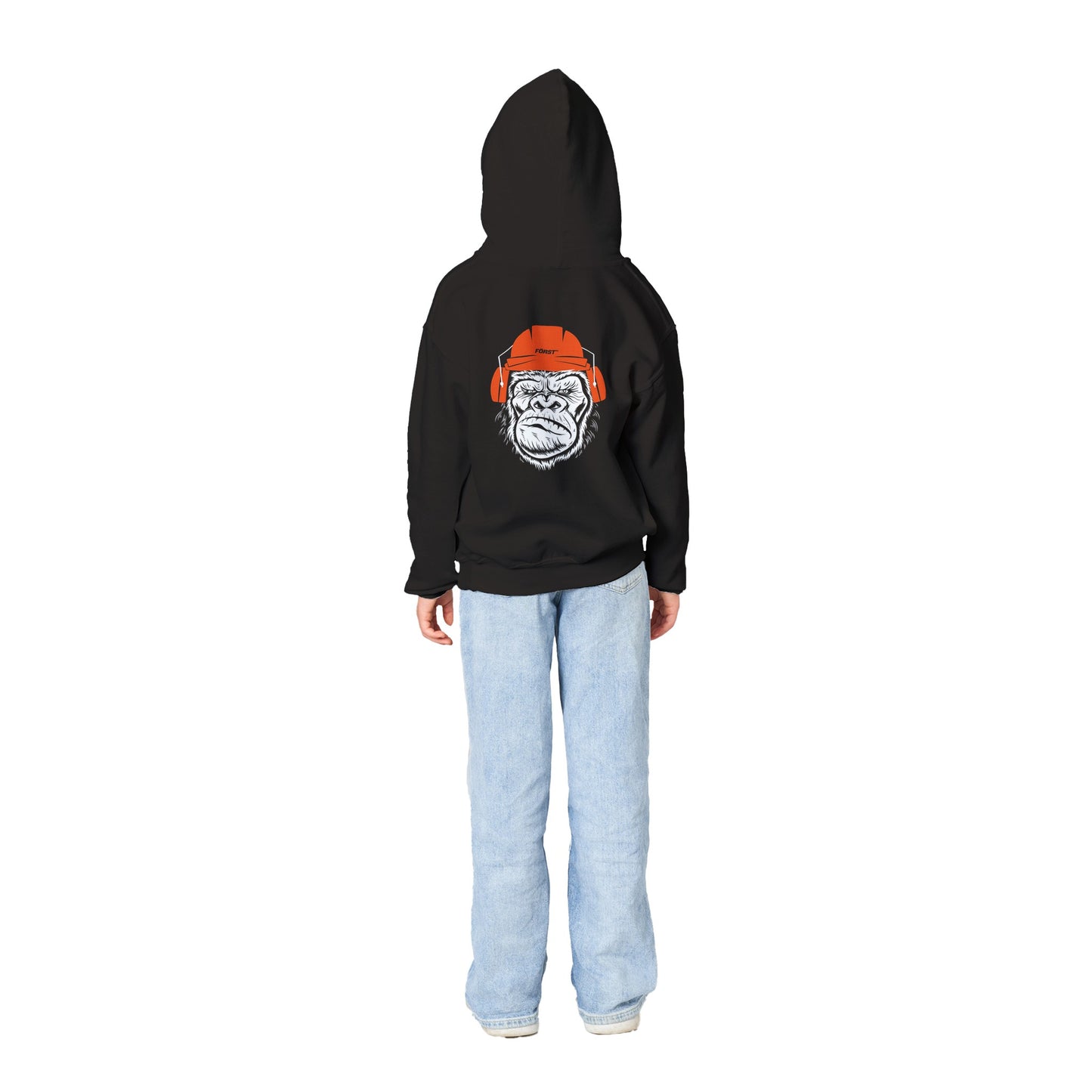 Black Classic Kids Pullover Hoodie