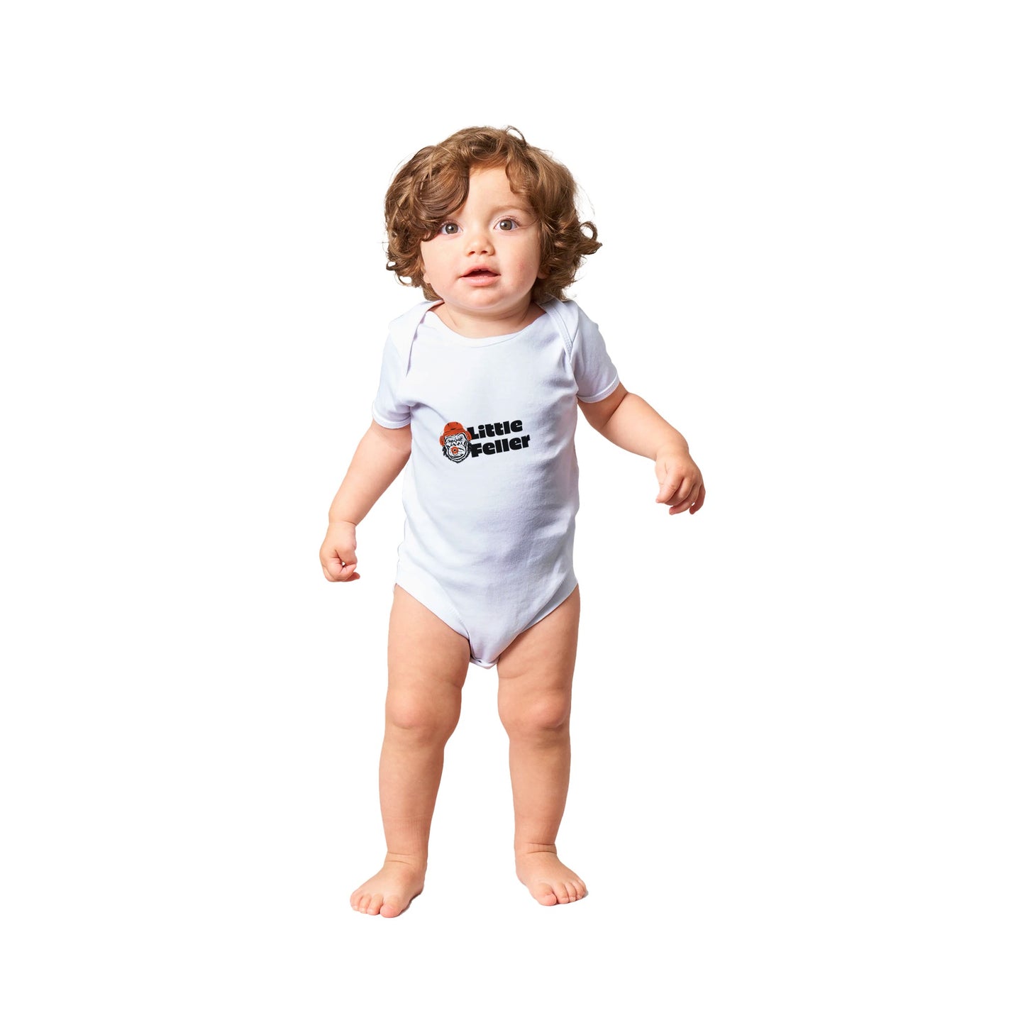 Little Feller Gorilla Classic Baby Short Sleeve Bodysuit
