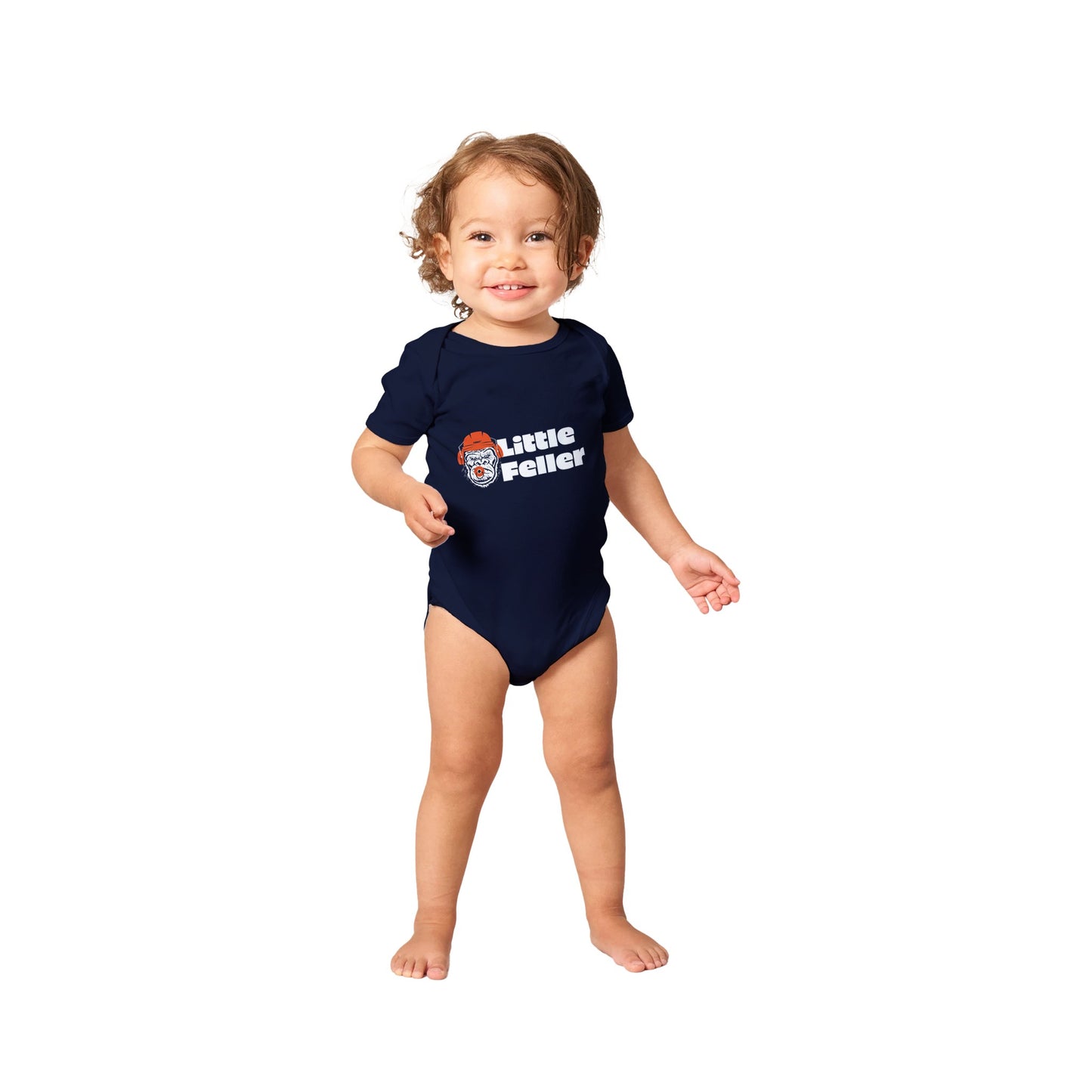 Little Feller Gorilla Classic Baby Short Sleeve Bodysuit