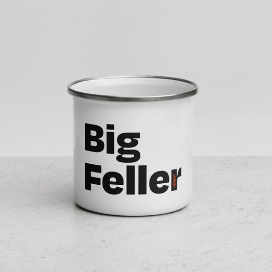Big Feller White Enamel Mug