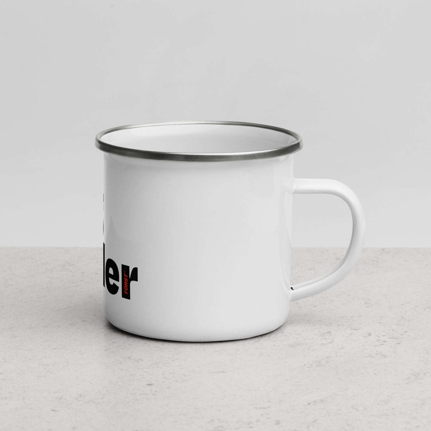 Big Feller White Enamel Mug