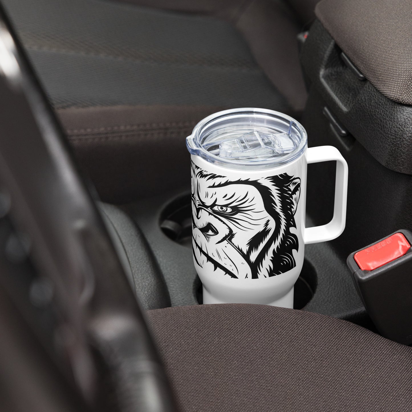 Gorilla Travel mug with a handle