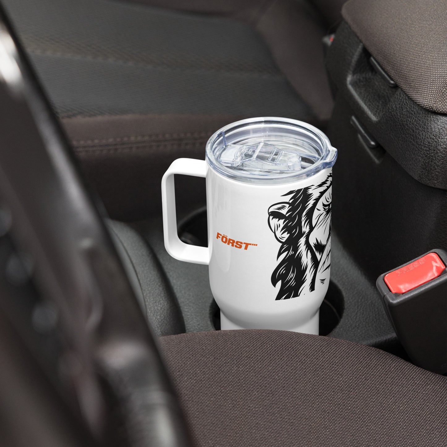 Gorilla Travel mug with a handle
