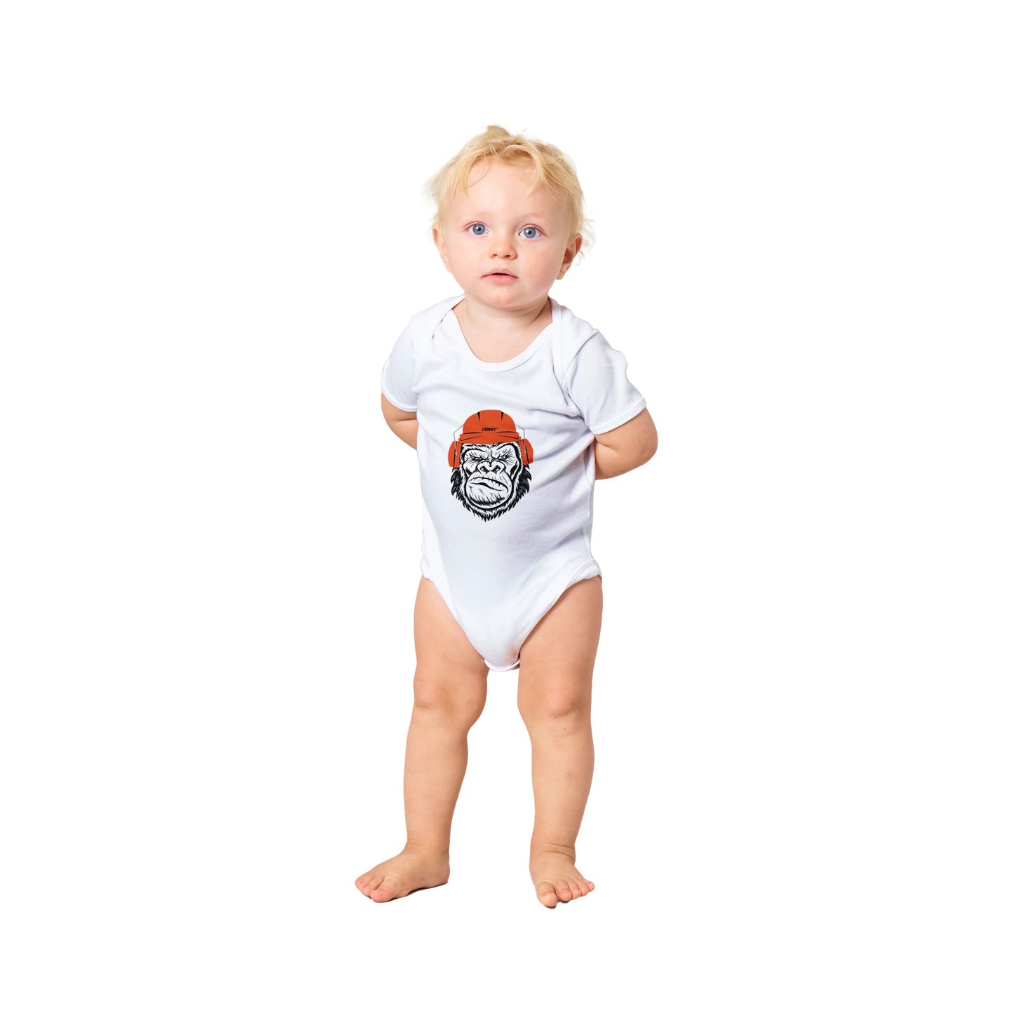 Gorilla Classic Baby Short Sleeve Bodysuit