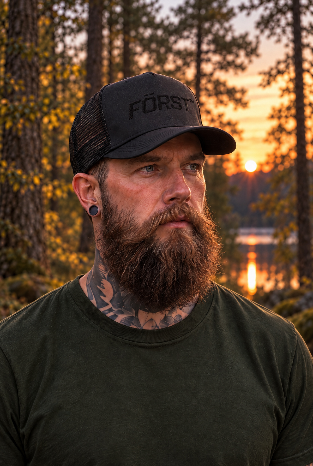 Först logo black cap