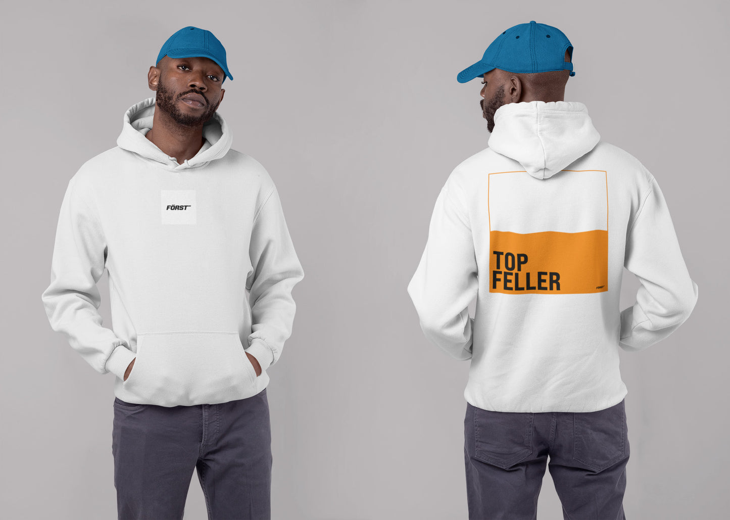 White Top Feller hoodie