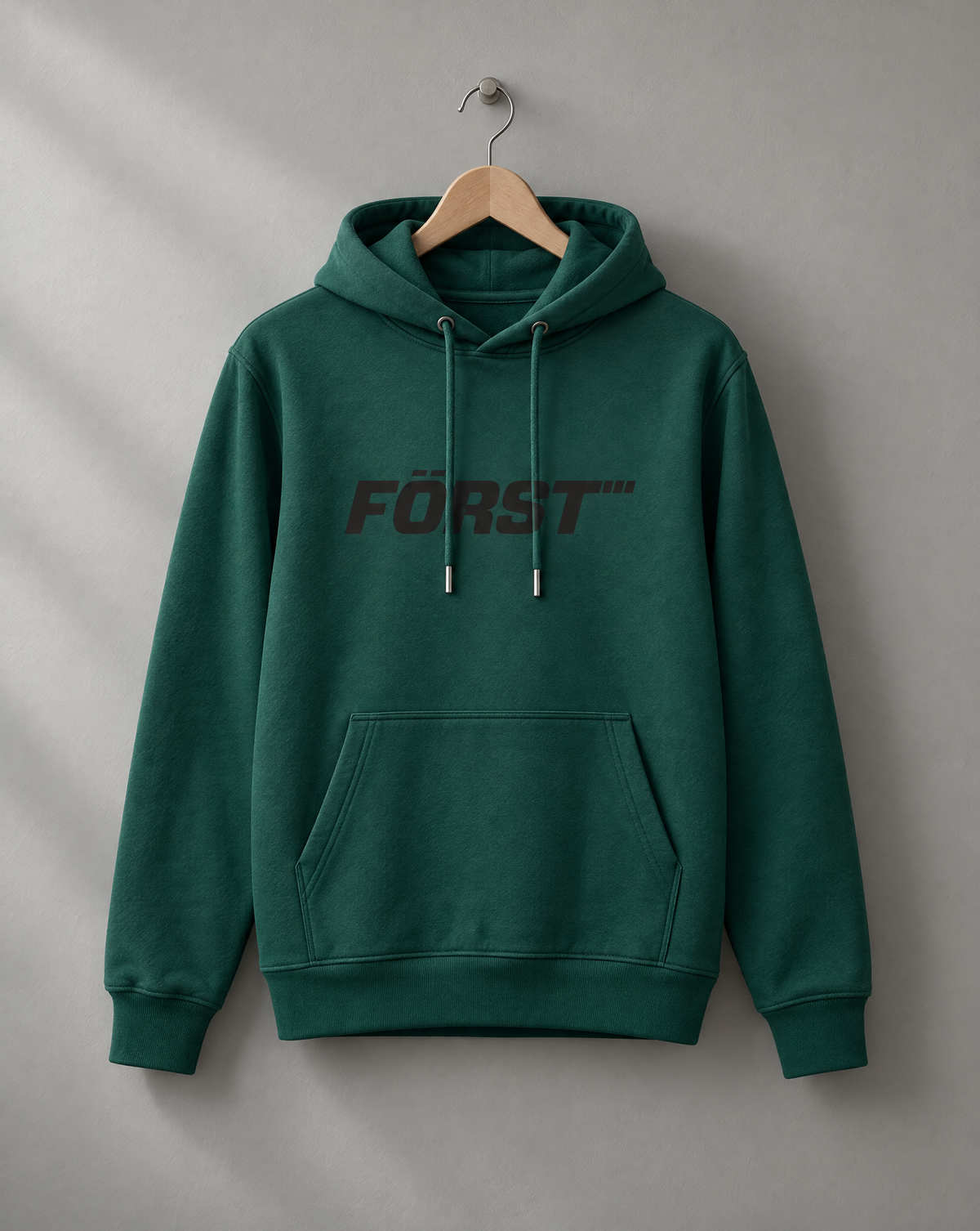 Först logo green hoodie