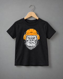 Kids black gorilla t-shirt