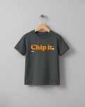Kids grey Chip It t-shirt