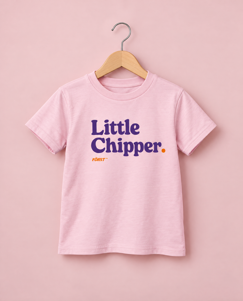 Kids pink Little Chipper t-shirt