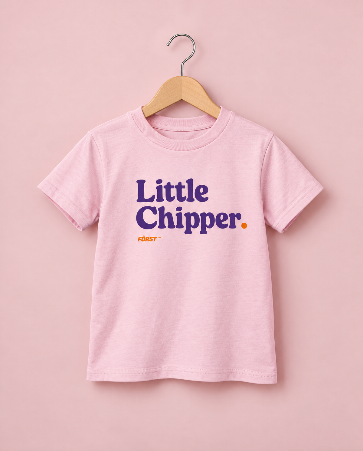 Kids pink Little Chipper t-shirt