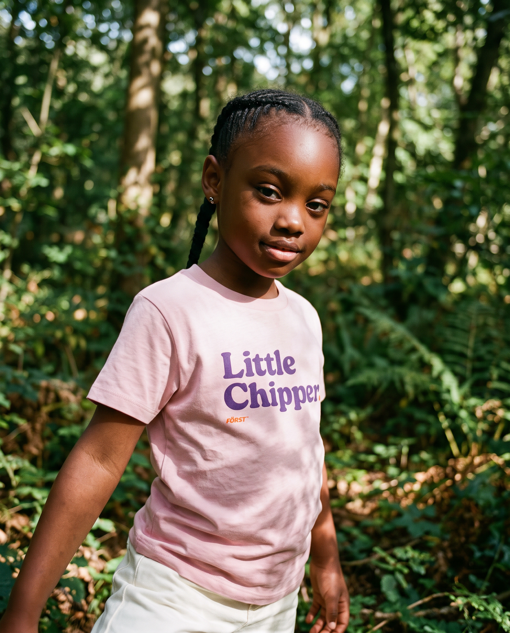 Kids pink Little Chipper t-shirt