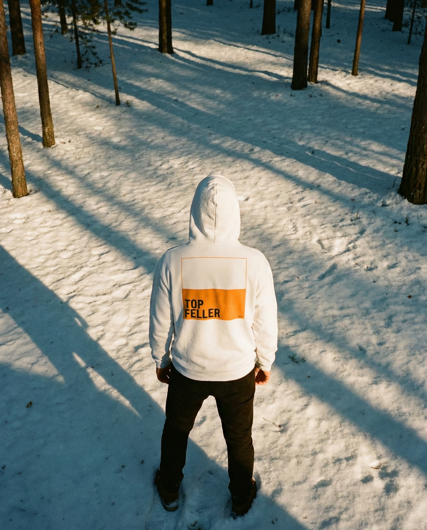 White Top Feller hoodie